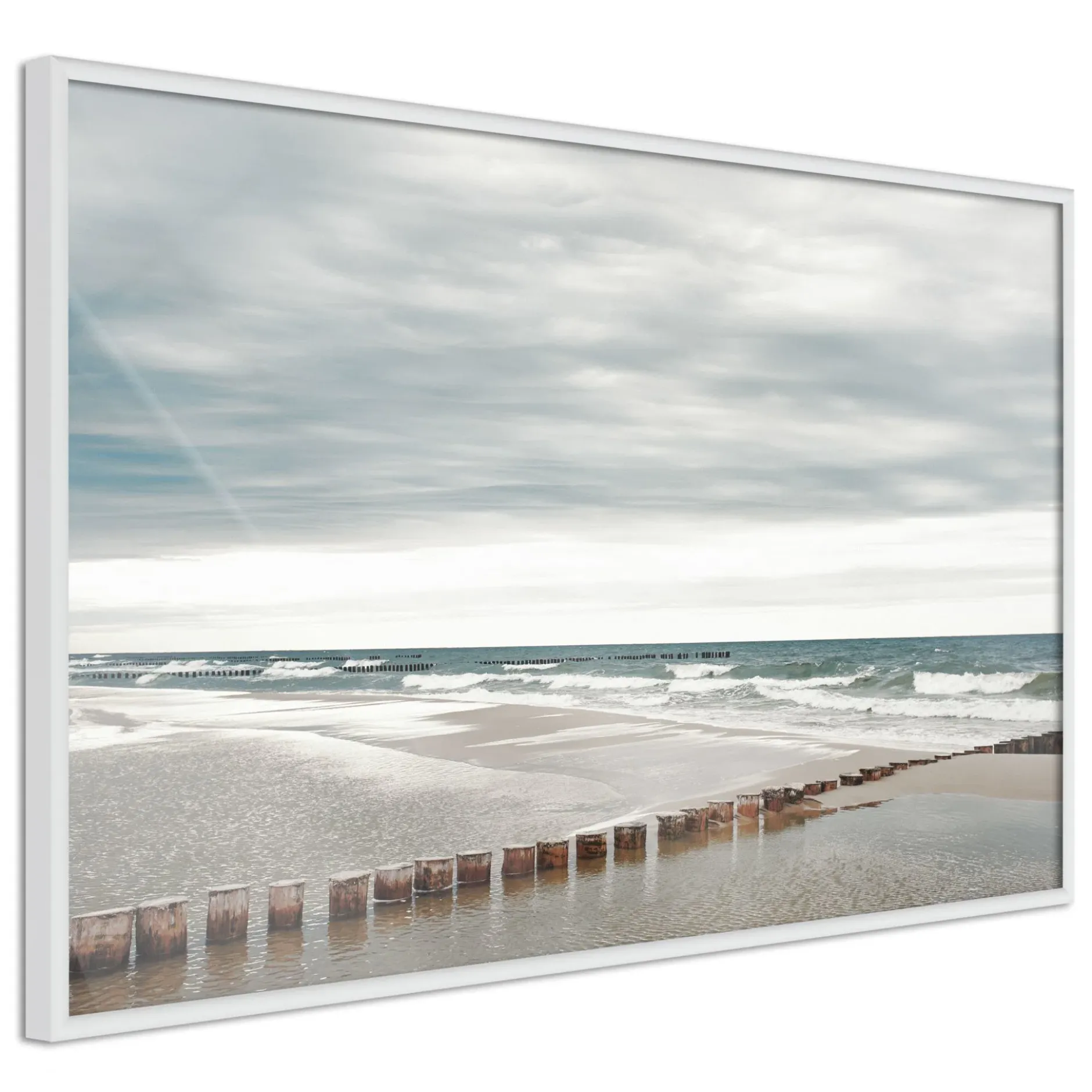 Poster 'Chilly Morning at the Seaside'