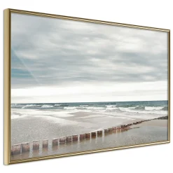 Poster 'Chilly Morning at the Seaside'