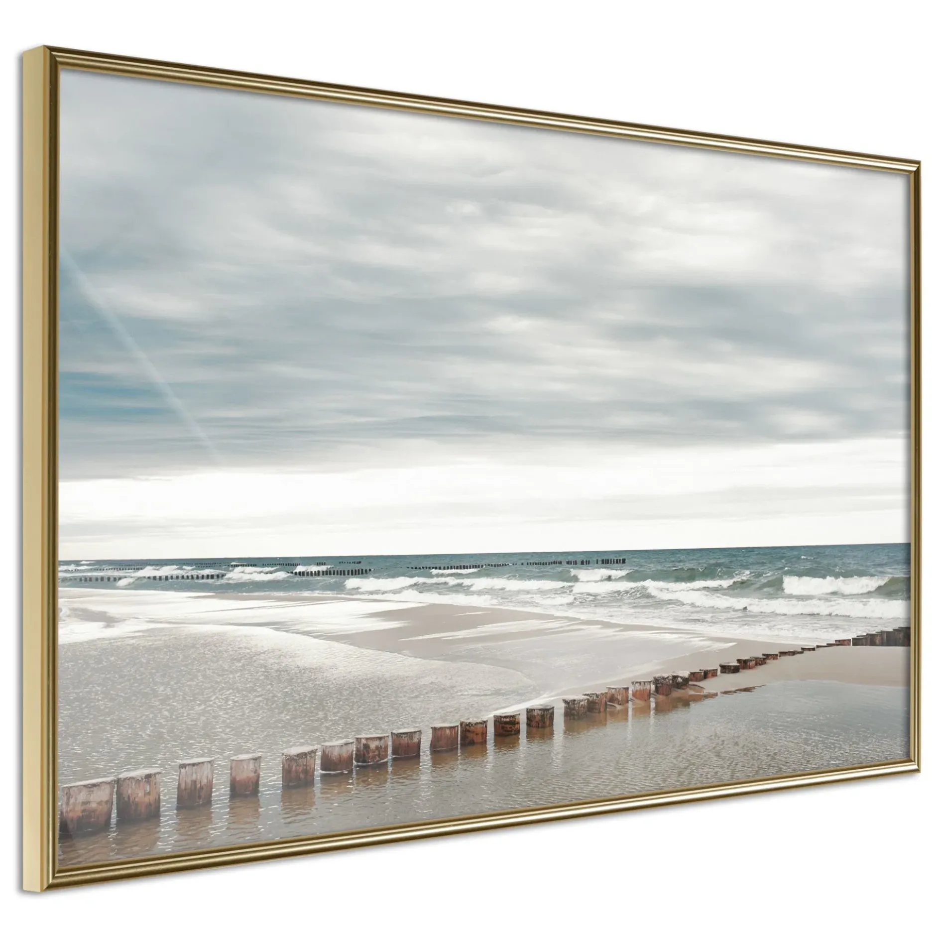 Poster 'Chilly Morning at the Seaside'