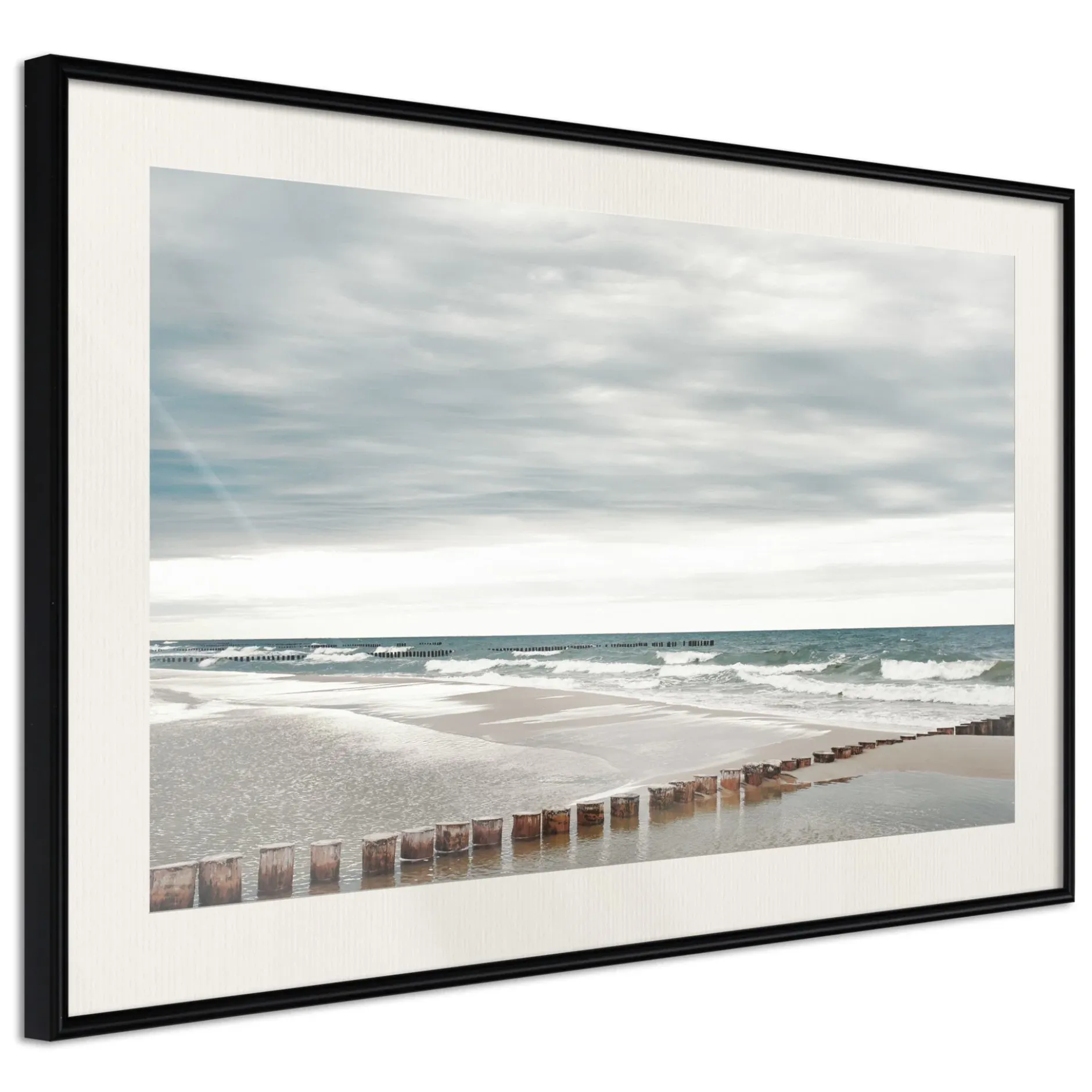 Poster 'Chilly Morning at the Seaside'