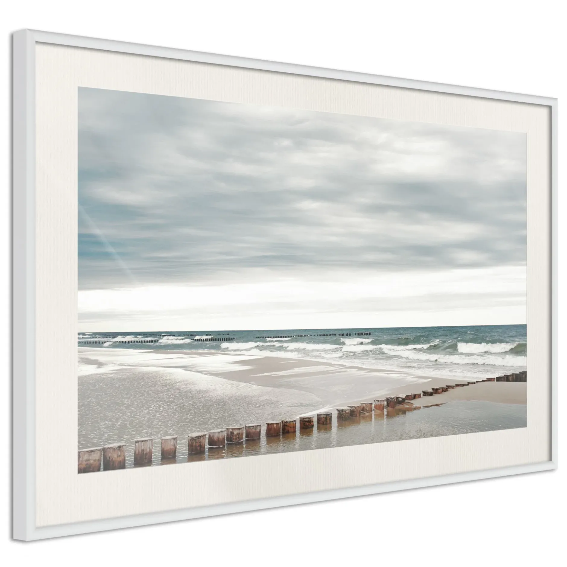 Poster 'Chilly Morning at the Seaside'