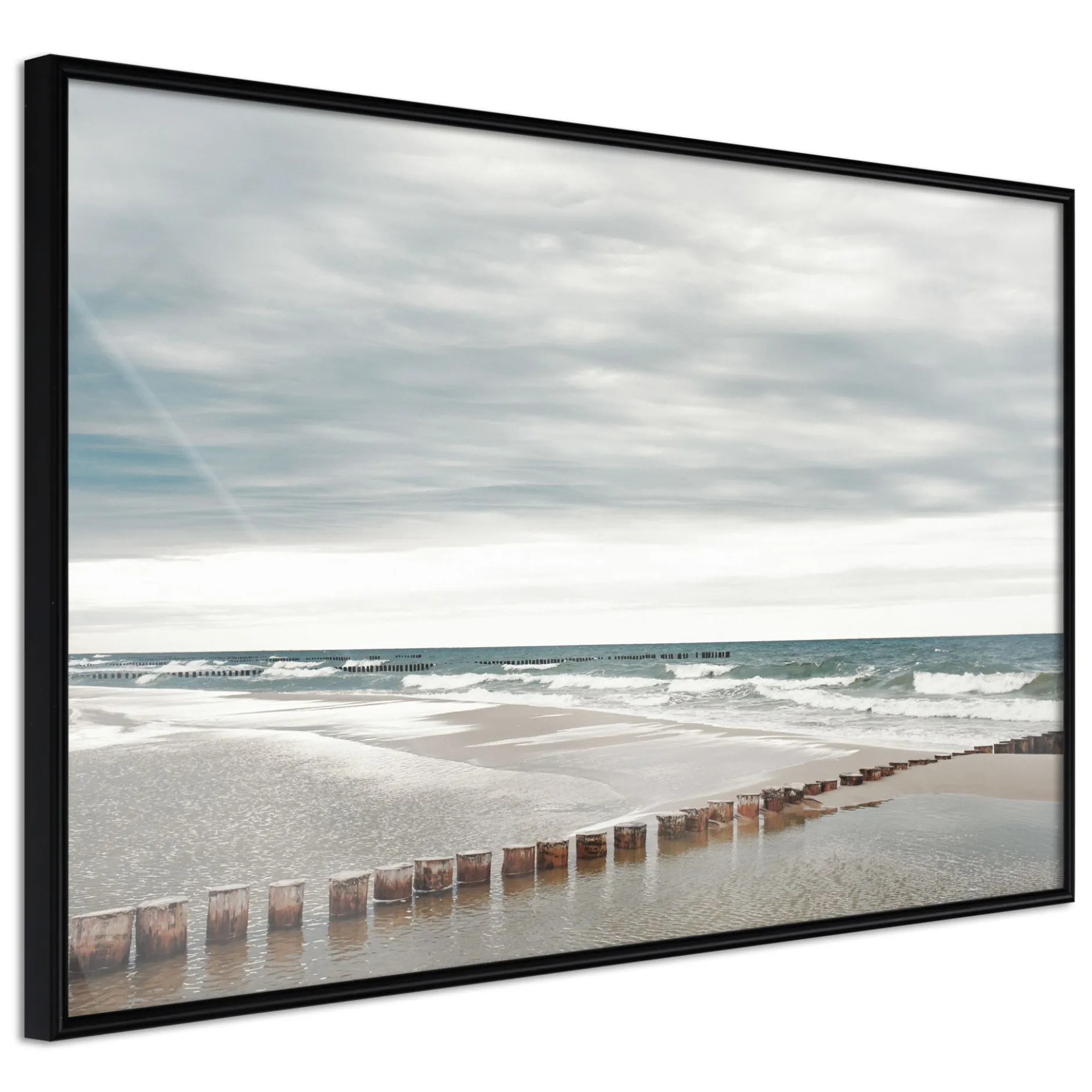 Poster 'Chilly Morning at the Seaside'