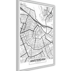 Poster 'City map: Amsterdam'