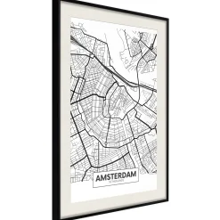 Poster 'City map: Amsterdam'