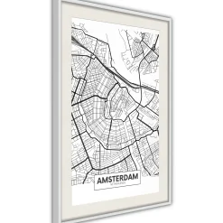 Poster 'City map: Amsterdam'