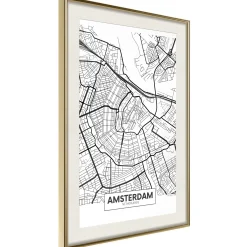 Poster 'City map: Amsterdam'