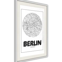 Poster 'City Map: Berlin (Round)'
