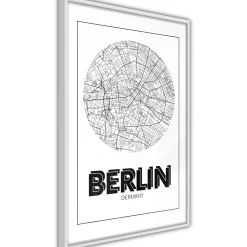 Poster 'City Map: Berlin (Round)'