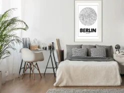 Poster 'City Map: Berlin (Round)'