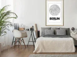 Poster 'City Map: Berlin (Round)'