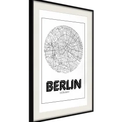 Poster 'City Map: Berlin (Round)'