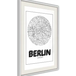 Poster 'City Map: Berlin (Round)'
