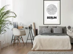 Poster 'City Map: Berlin (Round)'