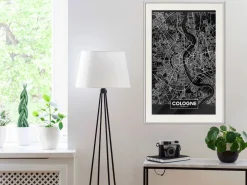 Poster 'City Map: Cologne (Dark)'