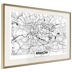 Poster 'City Map: Cracow'