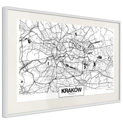 Poster 'City Map: Cracow'
