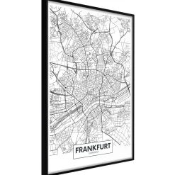 Poster 'City map: Frankfurt'