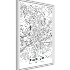 Poster 'City map: Frankfurt'