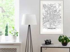 Poster 'City map: Frankfurt'