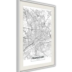 Poster 'City map: Frankfurt'