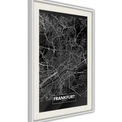 Poster 'City Map: Frankfurt (Dark)'