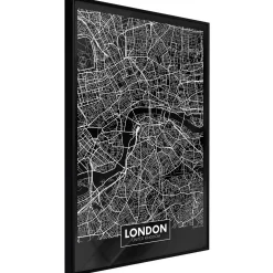 Poster 'City Map: London (Dark)'