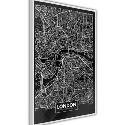 Poster 'City Map: London (Dark)'