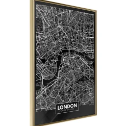 Poster 'City Map: London (Dark)'