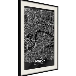 Poster 'City Map: London (Dark)'