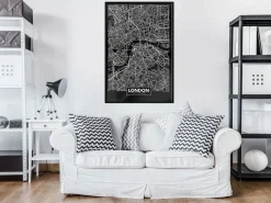 Poster 'City Map: London (Dark)'