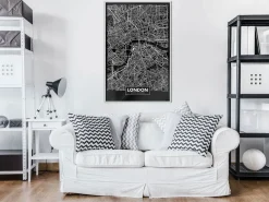 Poster 'City Map: London (Dark)'