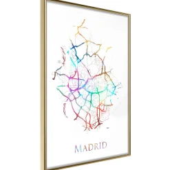 Poster 'City Map: Madrid (Colour)'