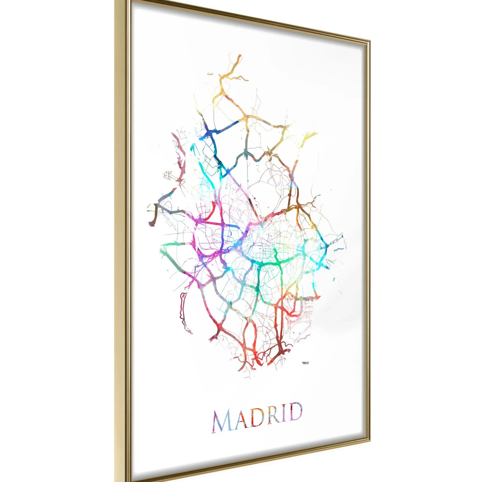 Poster 'City Map: Madrid (Colour)'