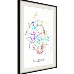 Poster 'City Map: Madrid (Colour)'