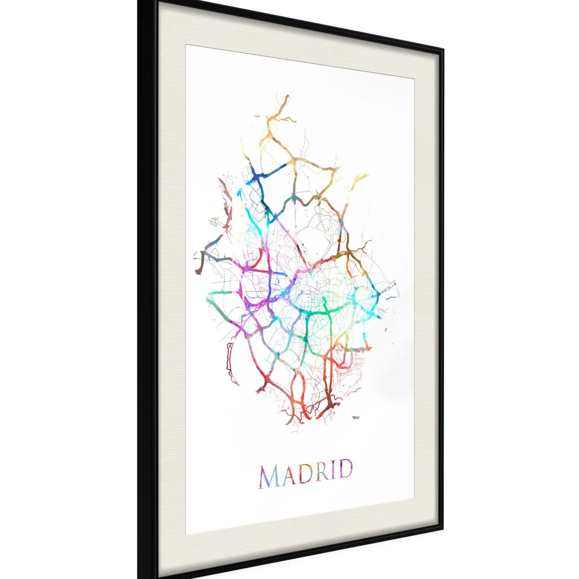 Poster 'City Map: Madrid (Colour)'