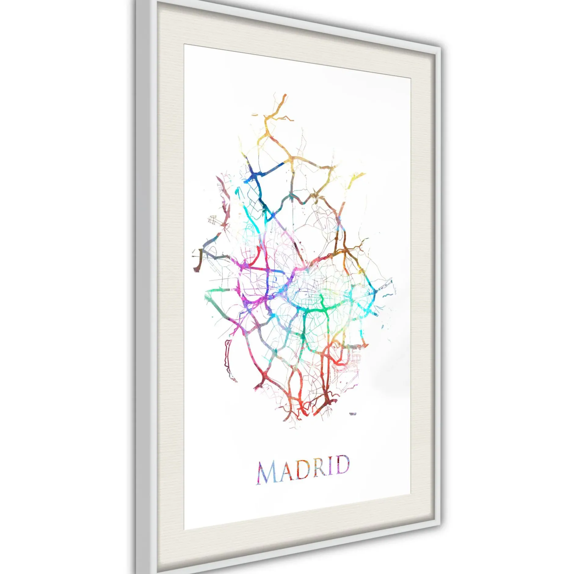 Poster 'City Map: Madrid (Colour)'