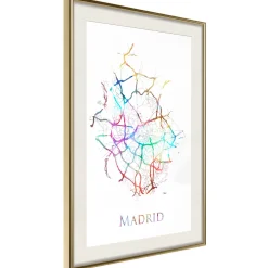 Poster 'City Map: Madrid (Colour)'