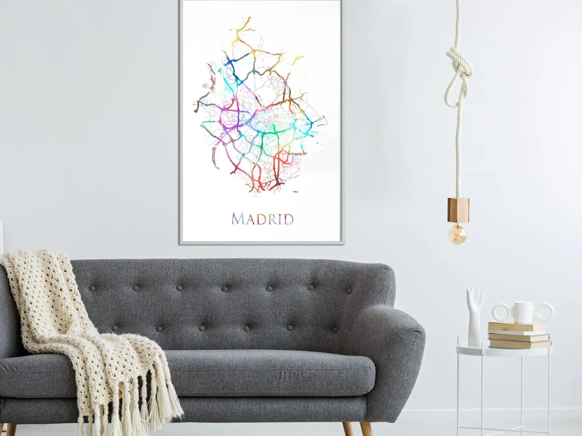 Poster 'City Map: Madrid (Colour)'