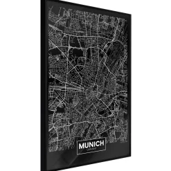 Poster 'City Map: Munich (Dark)'