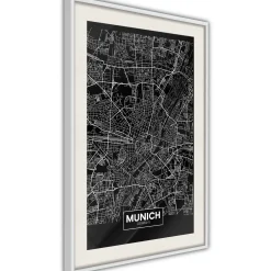 Poster 'City Map: Munich (Dark)'