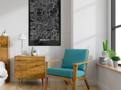 Poster 'City Map: Munich (Dark)'