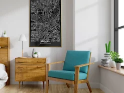 Poster 'City Map: Munich (Dark)'