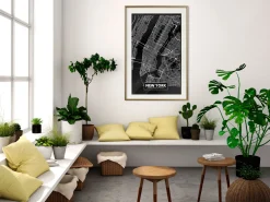 Poster 'City Map: New York (Dark)'