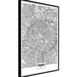 Poster 'City Map: Paris'
