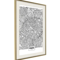 Poster 'City Map: Paris'