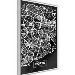 Poster 'City Map: Porto (Dark)'