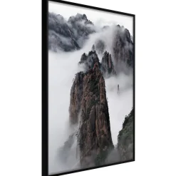 Poster 'Clouds Pierced by Mountain Peaks'