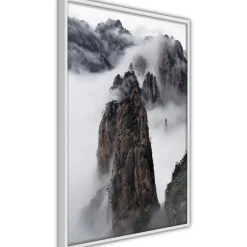 Poster 'Clouds Pierced by Mountain Peaks'