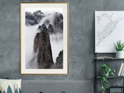 Poster 'Clouds Pierced by Mountain Peaks'