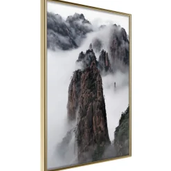 Poster 'Clouds Pierced by Mountain Peaks'
